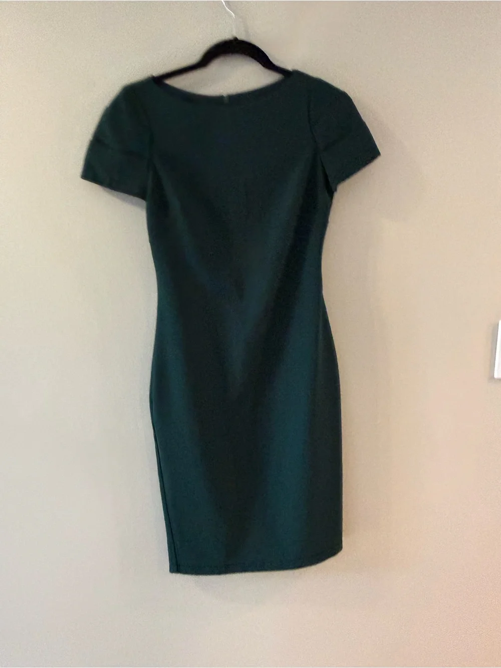 Vince Camuto Forest Green Short-Sleeve Sheath Dress